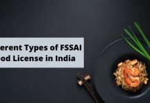 Different Types of FSSAI Food License in India