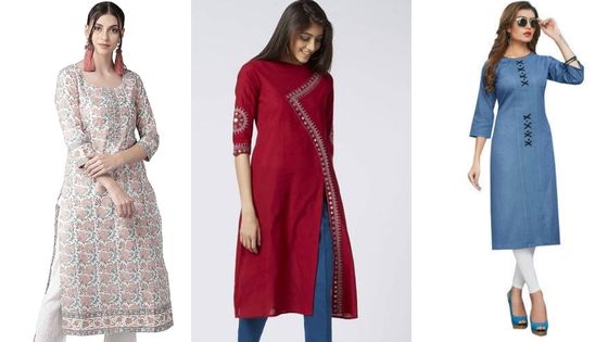 Stylish Office Wear Kurti Designs